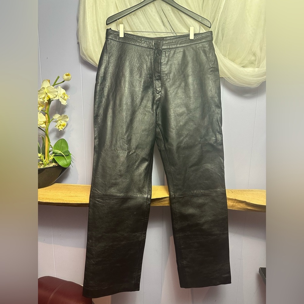 Black Leather Pants